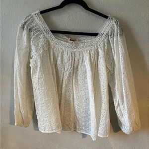 By.Timo Lace and Eyelet Top on trend